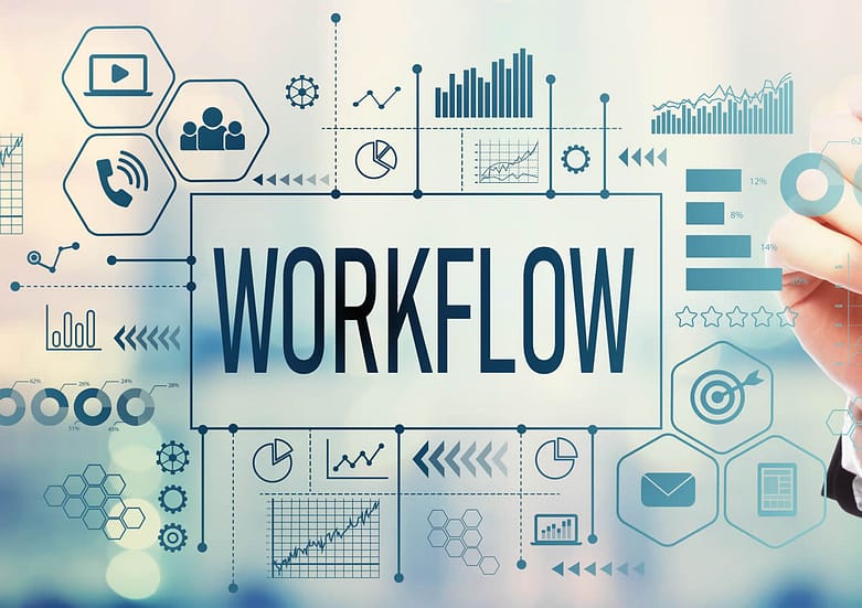Workflow with businessman